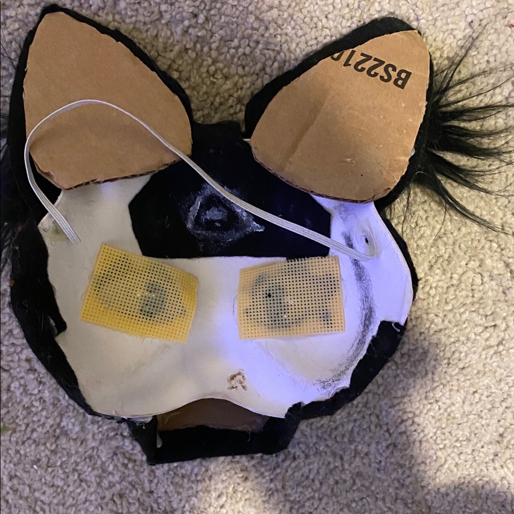 Black wolf therian/otherpaw mask - Picture 2 of 2